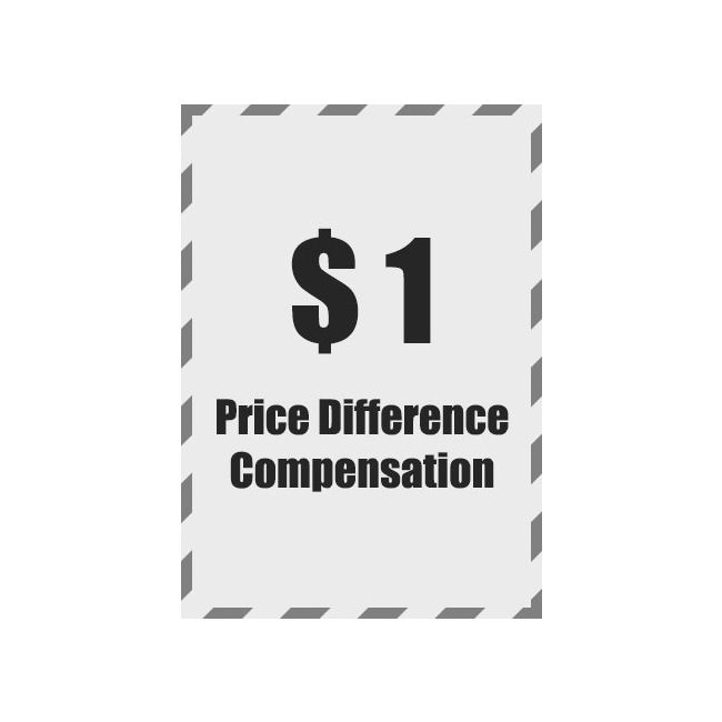 1$ Price Difference Compensation